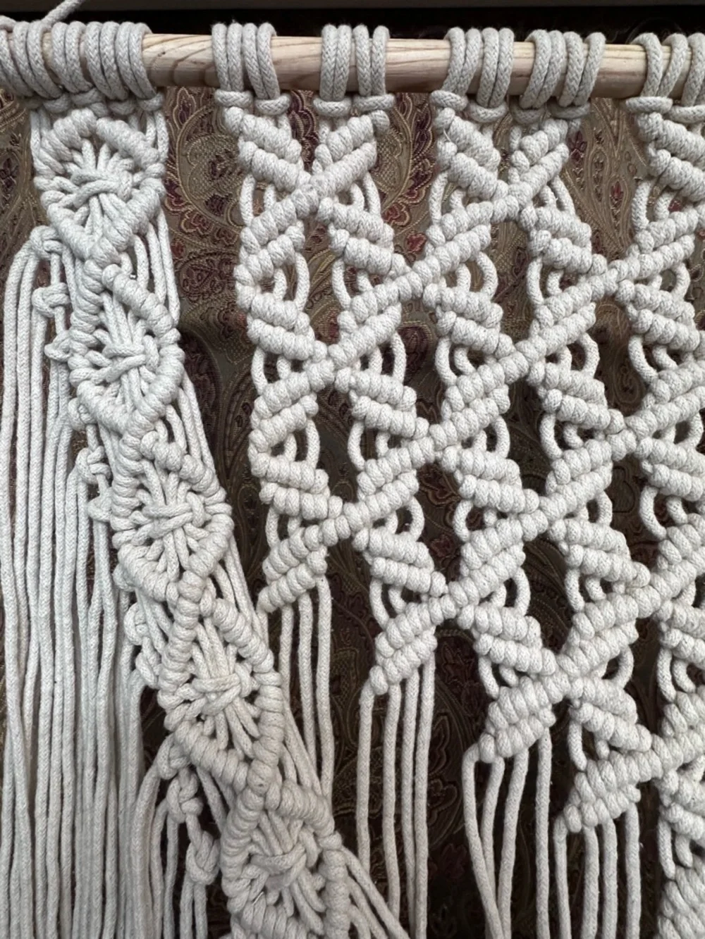 Handcrafted Macramé Wall Hanging - Natural Cotton Boho Decor